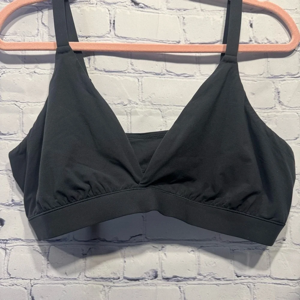 SKIMS Fits Everybody Crossover Bralette Onyx size 4X - Picture 2 of 6